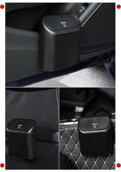 Araç Içi Mini Çöp Kutusu, Klipsli ve Kapaklı indirimleri