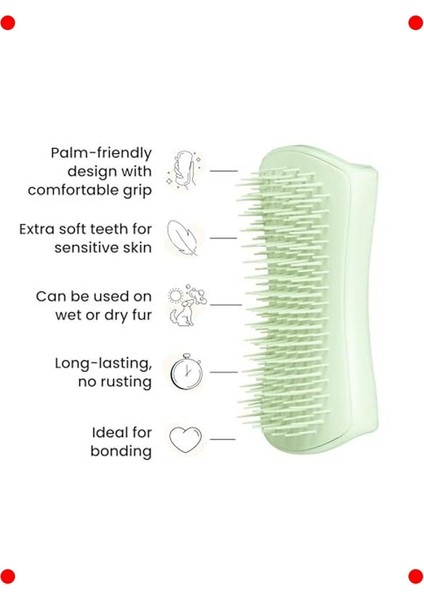 Küçük Köpekler Için Tüy Bakım Fırçası - Yeşil fırsatları