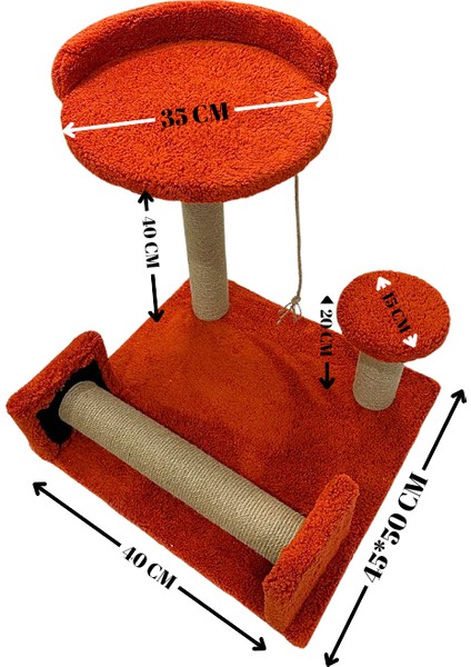 Catnipli Kolay Kedi Tırmalama Tahtası ve Geniş Oyun Alanı | Yuvarlak Konforlu Yatak | Tüm Kediler Için Uygun Genişlik | Dayanıklı Malzeme | Yavru ve Yetişkin Kediler Için Eğlenceli ve Rahat Tasarım fırsatları