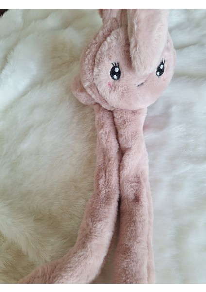 Peluş Tavşan Kulaklı Hareketli Yumuşak Sıcak Tutan Kulaklık