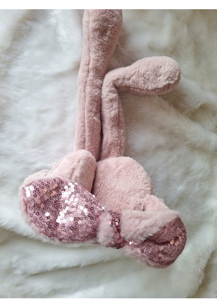 Peluş Tavşan Kulaklı Hareketli Yumuşak Sıcak Tutan Kulaklık indirimleri