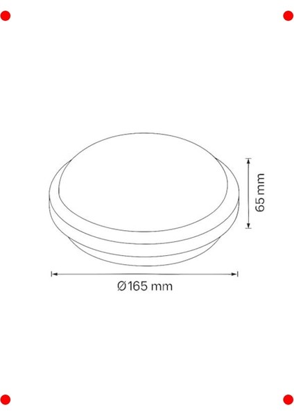 Su Geçirmez LED Tavan Duvar Lambası, 15W Beyaz Işık modelleri