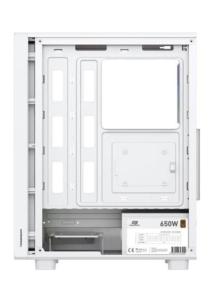650W 80+ Bronze Gamıng Mıd-Tower Pc Kasası Beyaz modelleri