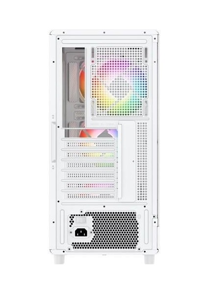 650W 80+ Bronze Gamıng Mıd-Tower Pc Kasası Beyaz indirimleri