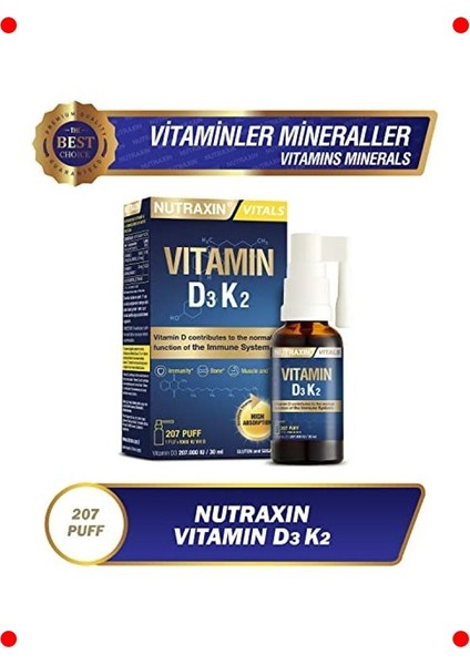 D3 ve K2 Vitamini Damla - 30 ml modelleri