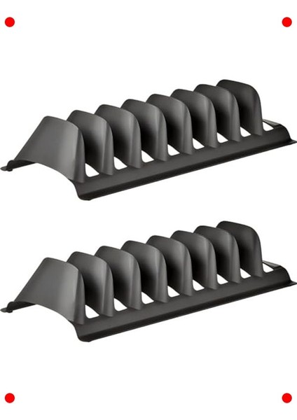 Mutfak Dolap Içi Düzenleyici Seti - Siyah 2'li