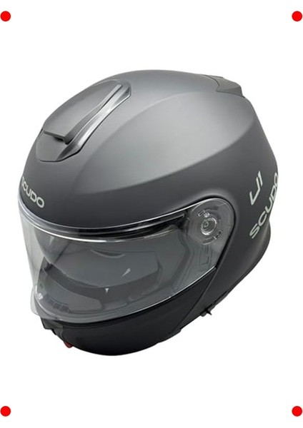 Modüler Motosiklet Kaskı - Açılır Çene, Güneş Vizörlü S