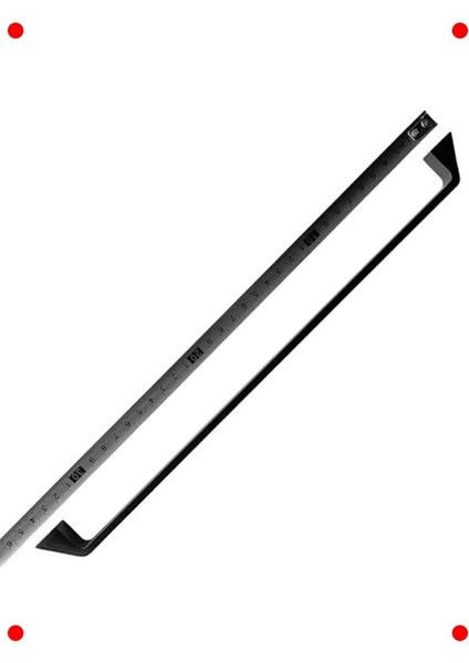 Mat Siyah Alüminyum Dolap Kulpu, 320MM, 2'li modelleri