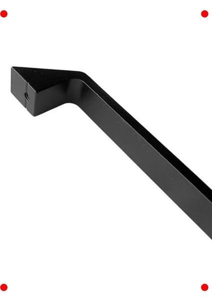 Mat Siyah Alüminyum Dolap Kulpu, 320MM, 2'li fırsatları