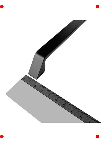 Mat Siyah Alüminyum Dolap Kulpu, 320MM, 2'li indirimleri