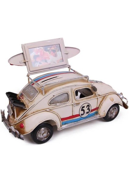 Dekoratif Metal Araba Çerçeveli ve Kumbaralı Hediyelik modelleri