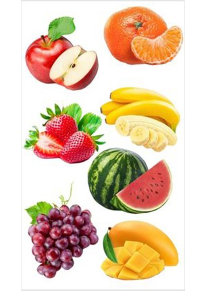 Sebze Meyve Telefon Laptop Notebook Tablet Defter Matara Stiker Etiket ST2087