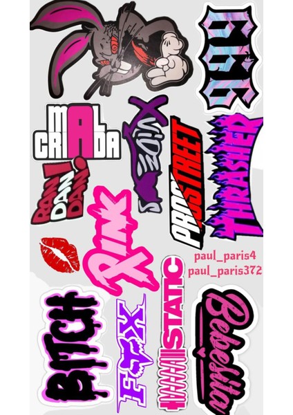 Popüler Telefon Laptop Notebook Tablet Defter Matara Stiker Etiket ST2266