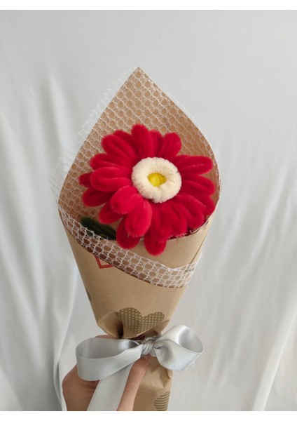 El Yapımı Gerbera Şönil Çiçek Buket – Dekoratif, Solmayan, Hediye Için Ideal modelleri