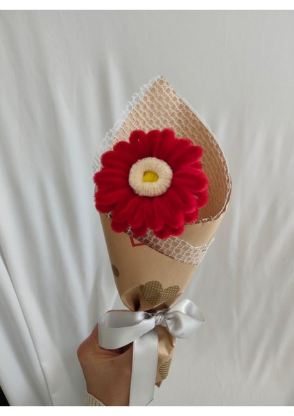 El Yapımı Gerbera Şönil Çiçek Buket – Dekoratif, Solmayan, Hediye Için Ideal fırsatları