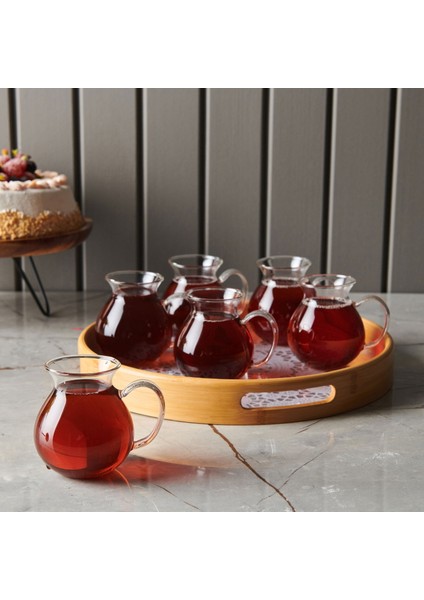 Keyf-I Ala Borosilikat 6 Parça Çay Seti - 220 ml