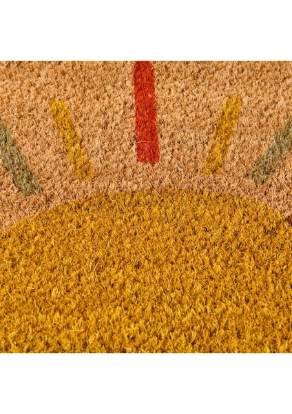 Home Love To Smile Koko Güneş Desenli Kapı Paspası - Renkli - 40X60 cm fiyatları