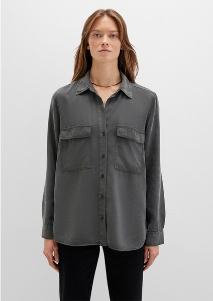 Antrasit Tencel Tm Liyosel Gömlek 1210951-70088