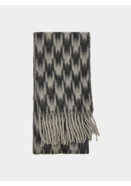 Püsküllü Baskılı Şal