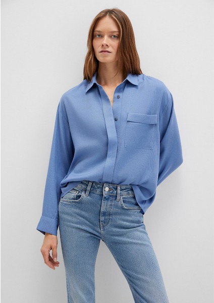 Mavi Tencel Tm Liyosel Gömlek 1211354-86802