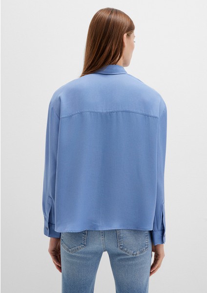 Mavi Tencel Tm Liyosel Gömlek 1211354-86802