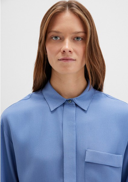 Mavi Tencel Tm Liyosel Gömlek 1211354-86802