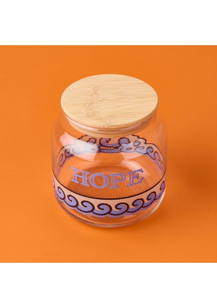 Blue Mosaiq Hope Kapaklı Cam Kavanoz - Renkli - 635 ml modelleri