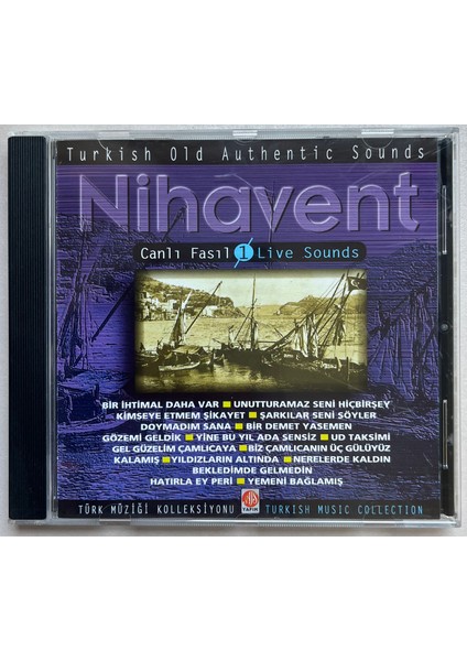 Nihavent Canlı Fasıl CD (Orijinal Dönem Baskı Cd)