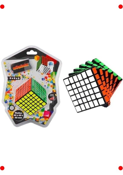 Büyük Boy Zeka Küpü 6X6X6 - Çok Renkli Akıl Oyunu modelleri