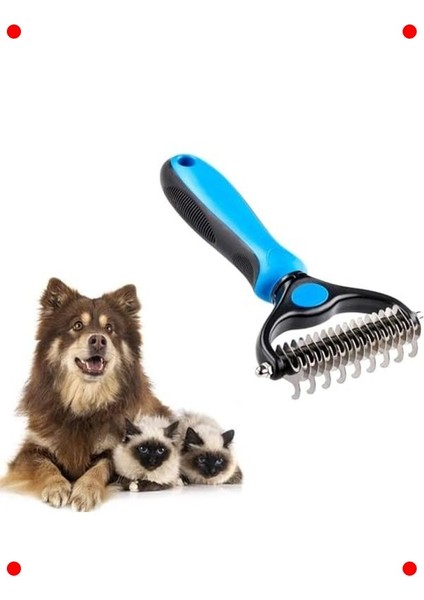 Kedi Köpek Tüy ve Düğüm Açma Tarağı - Büyük Boy