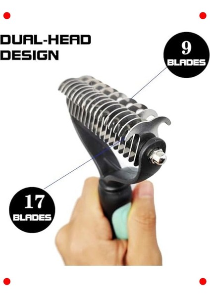 Kedi Köpek Tüy ve Düğüm Açma Tarağı - Büyük Boy fiyatları