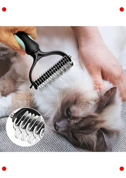 Kedi Köpek Tüy ve Düğüm Açma Tarağı - Büyük Boy modelleri