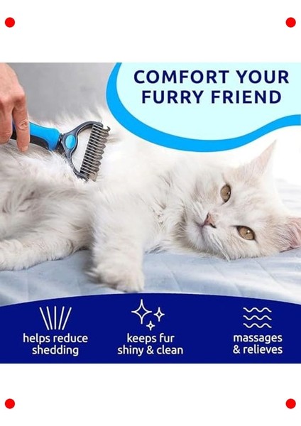 Kedi Köpek Tüy ve Düğüm Açma Tarağı - Büyük Boy fırsatları