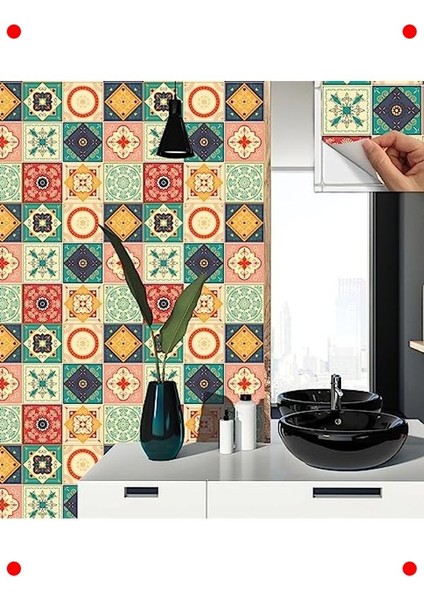 Kendinden Yapışkanlı Tokyo Desenli Fayans Kaplama 1m² fırsatları