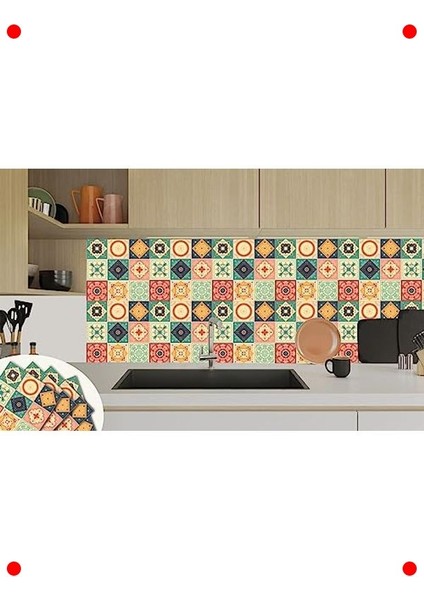 Kendinden Yapışkanlı Tokyo Desenli Fayans Kaplama 1m² indirimleri