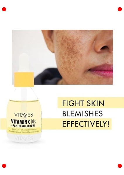 %10 C Vitamini Panthenol Leke Karşıtı Aydınlatıcı Serum 30ML fiyatları
