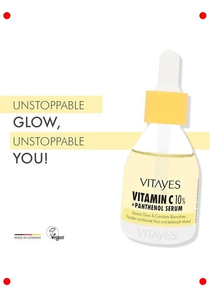 %10 C Vitamini Panthenol Leke Karşıtı Aydınlatıcı Serum 30ML modelleri