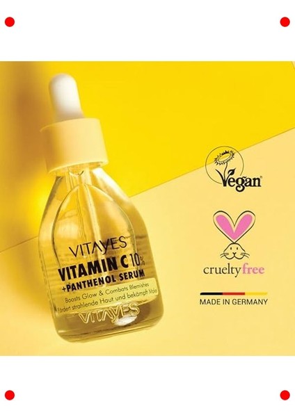 %10 C Vitamini Panthenol Leke Karşıtı Aydınlatıcı Serum 30ML fırsatları