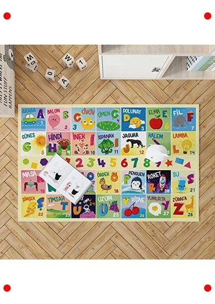 Türkçe Kelime Öğretici Oyun Halısı