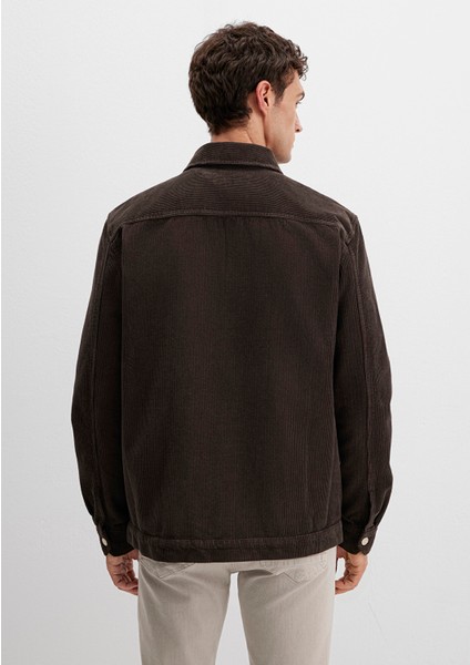 Kahverengi Cepli Kadife Gömlek 0211750-70219