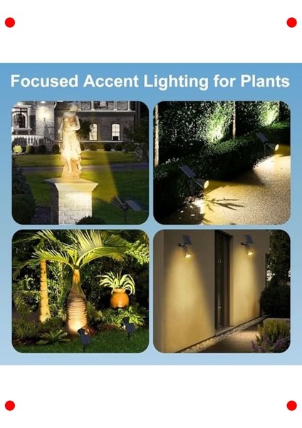 Güneş Enerjili Bahçe Spot Lamba, Fotoselli, Su Geçirmez modelleri