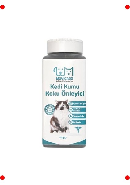 Kedi Kumu Koku Giderici Aktif Karbon Parfümsüz 150 gr