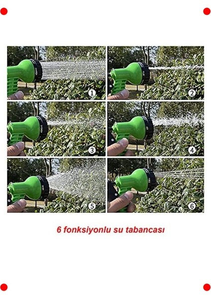 6 Fonksiyonlu Bahçe Sulama Tabancası modelleri