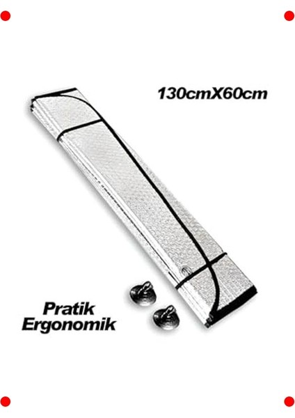 Araç Ön Cam Katlanır Güneş Şemsiyesi (130X60 Cm) fiyatları