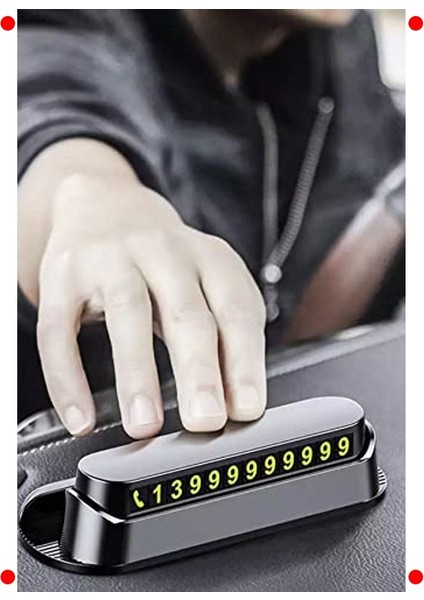 Araç Içi Park Numaratörü - Gümüş Renk