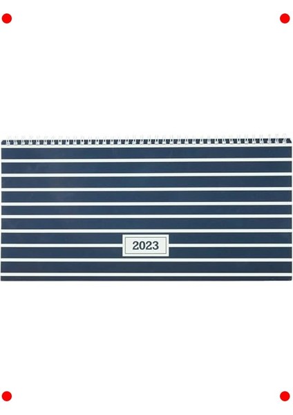 2023 Haftalık Masa Ajandası (Çizgili)