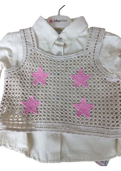 618 Misselite Kız Bebek Triko Pantolonlu 3'lü Takım fiyatları