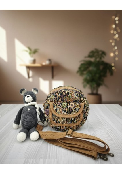 Otantik Mozaik Desen Yuvarlak Kadın Çantası fiyatları