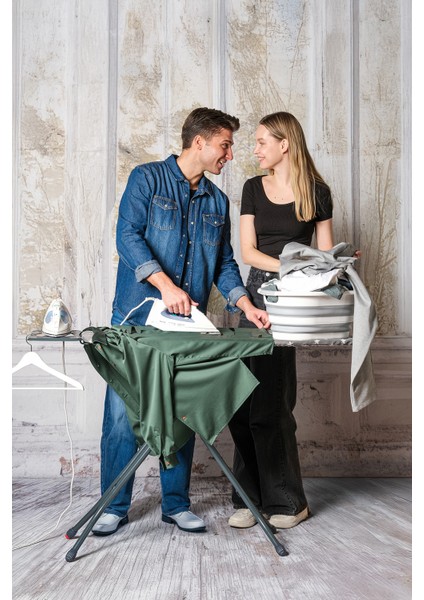 Elitepress Ayarlanabilir Ayaklı Lüks Ütü Masası Isıya Dayanıklı Extra Kumaş