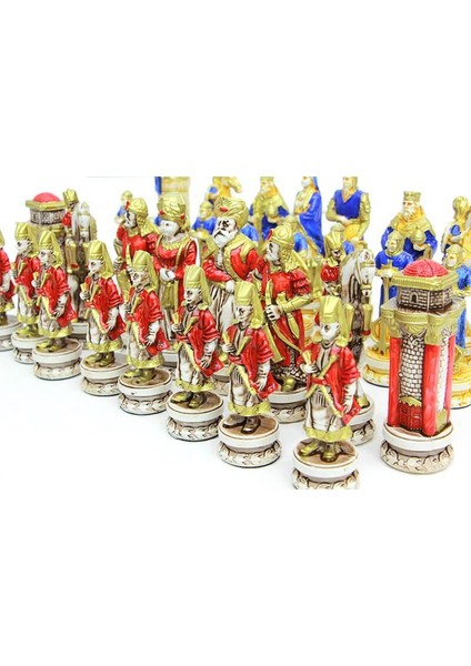 Satranç Taşı Polyester Büyükboy Osmanlı Haçlı Dekoratif Hediyelik fırsatları